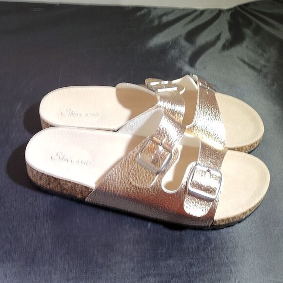 BRAND NEW SHOE LAND VIVIANA ROSE GOLD SANDAL - Picture 5 of 15